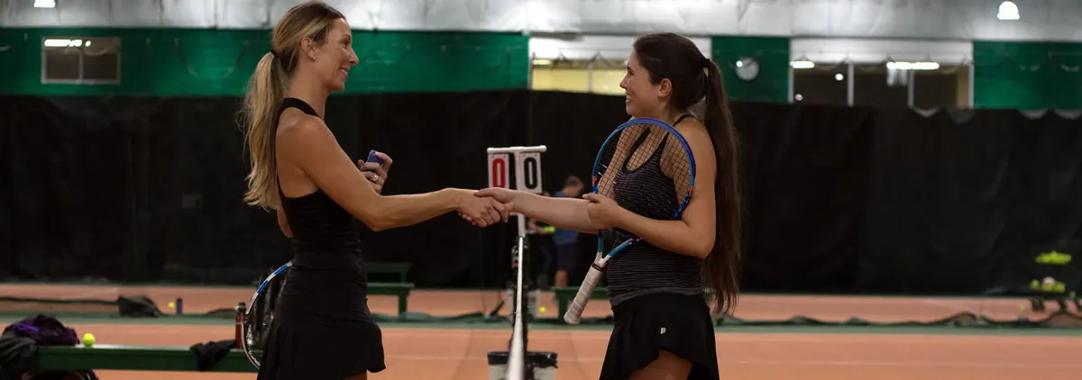 A picture representing the tennis lessons run by Cedar Springs Health Racquet & Sportsclub