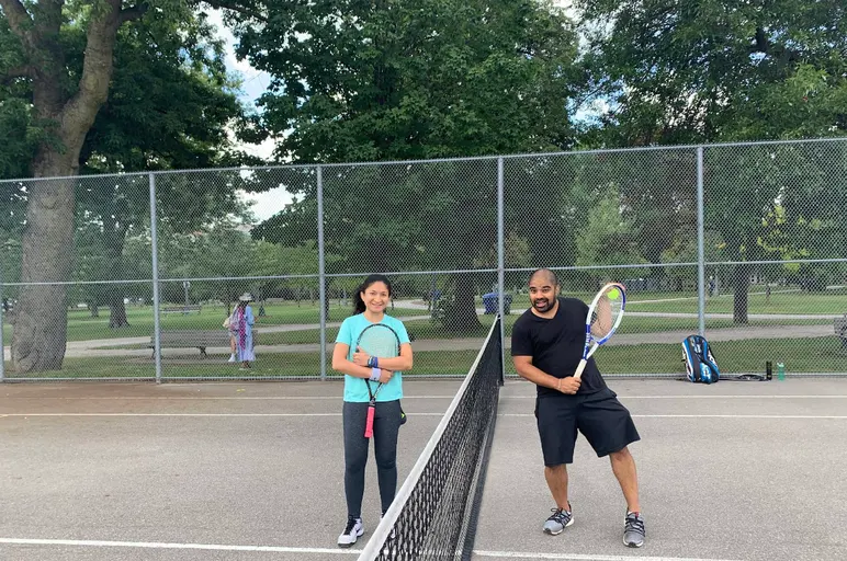 A picture representing the tennis lessons run by BreakPoint Tennis Club