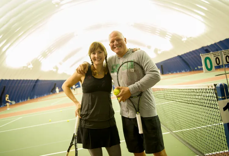 A picture representing the tennis lessons run by Lakewood Indoor Tennis Centre