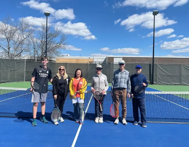 A picture representing the tennis lessons run by Greenfield Tennis Club