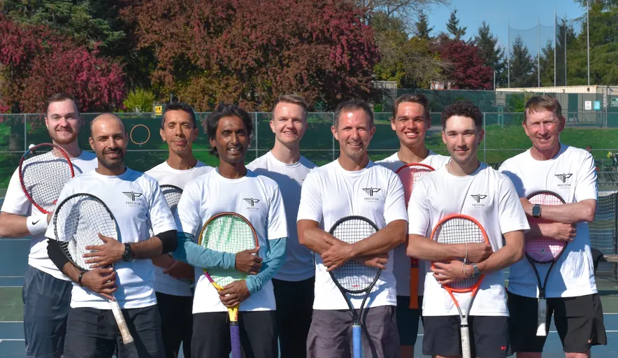 A picture representing the tennis lessons run by Precision Tennis