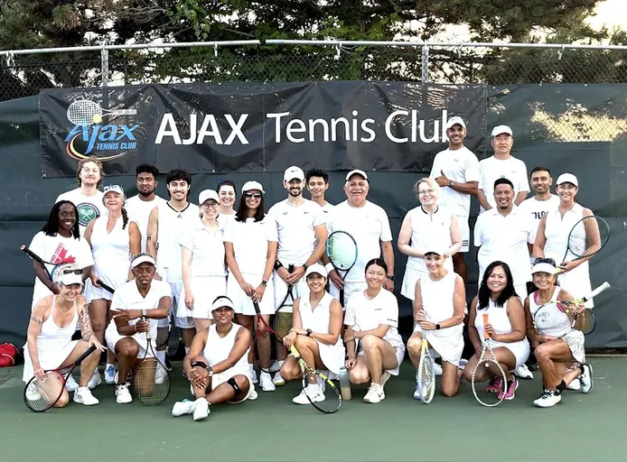 A picture representing the tennis lessons run by Ajax Tennis Club