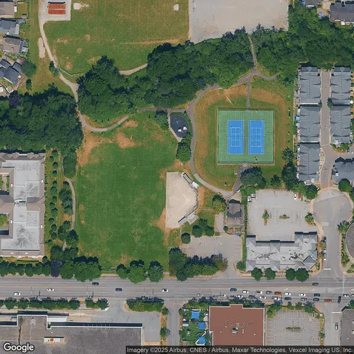 Tennis in Langley Meadows Park